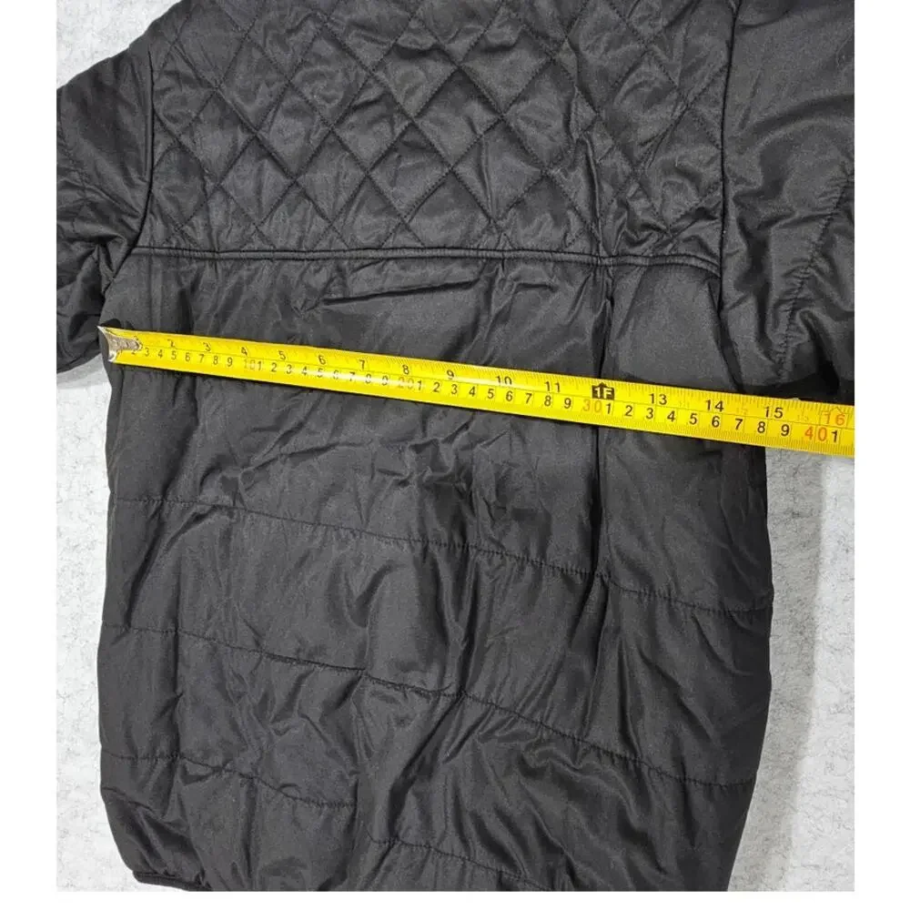 Patagonia Kids Puffer Jacket, Reversable, Dream Song, Black/Gray, Size Kids L